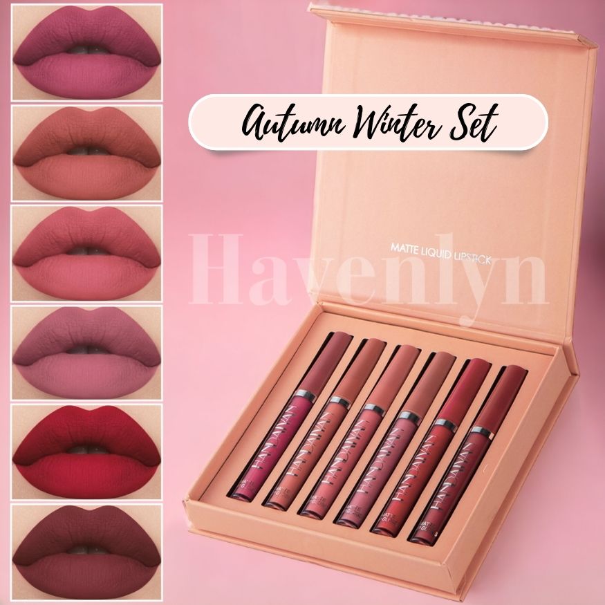 Havenlyn Everlasting Liquid Lipstick Matte (Set of 6)